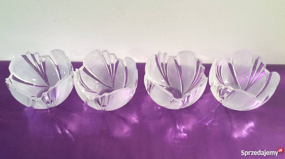 4 SALATERKI OWOCARKI KRYSZTAŁOWE Akcesoria kuchenne Warszawa