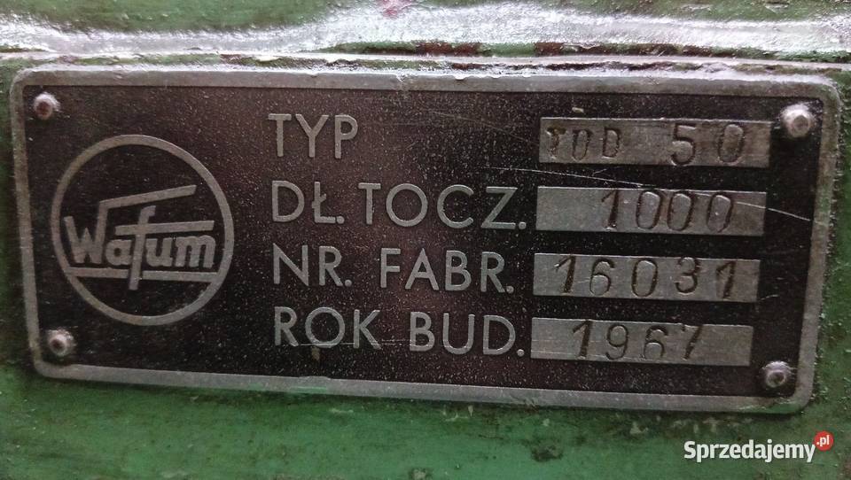 Tokarka TUD 50x1000 Skierniewice