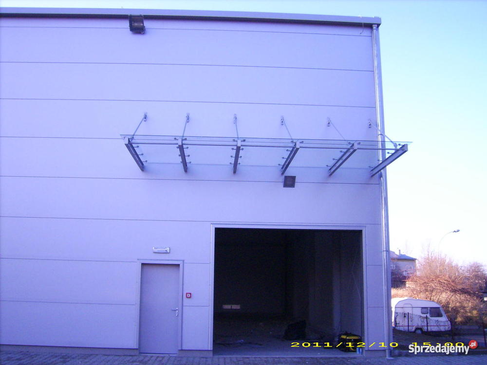 Daszek szklany dachy szkła zadaszenie szklane małopolskie Gorlice