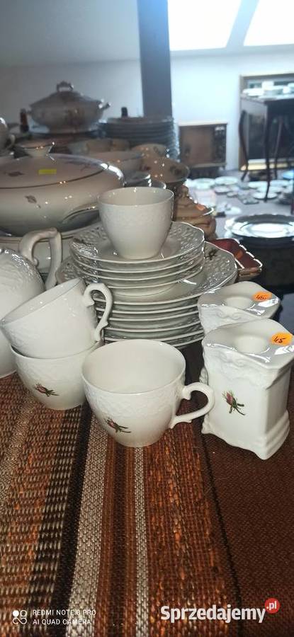 Talerzyk ażur ręcznie zdobiony Biały Gdańsk