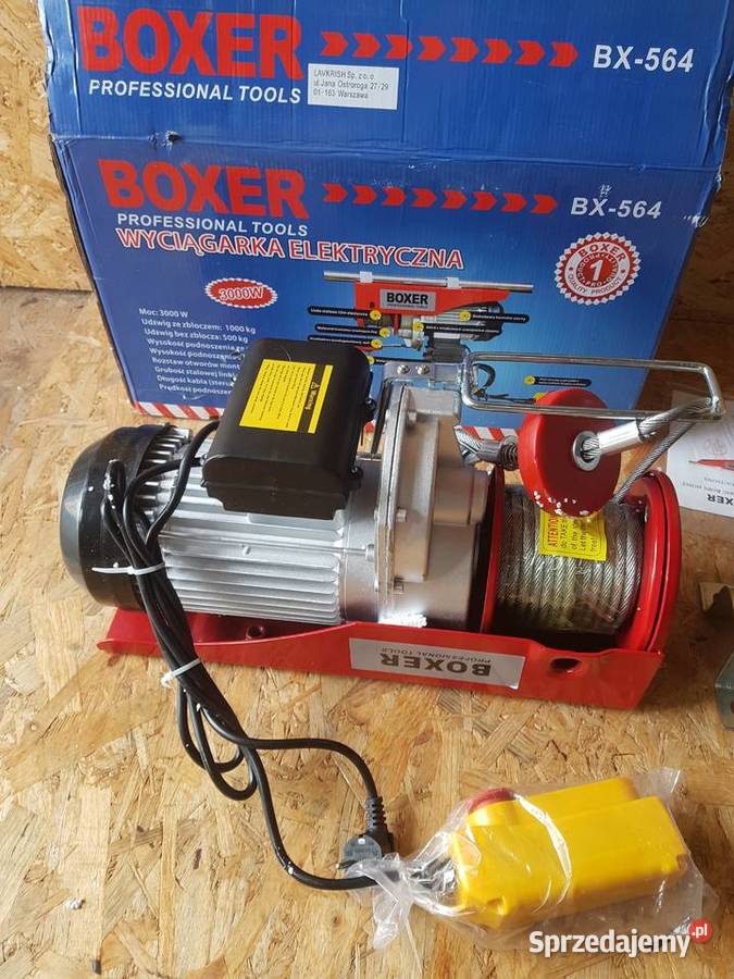 Wyciągarka elektryczna firmy Boxer bx 564 1000 Elektryczne