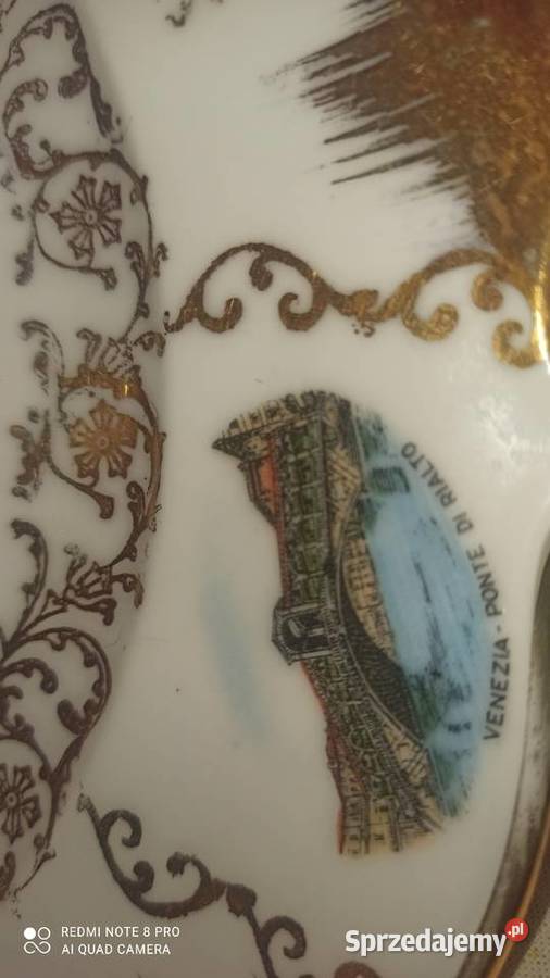 Patera Venezia Ponte Di Rialto Pięknie zlocona sprzedam