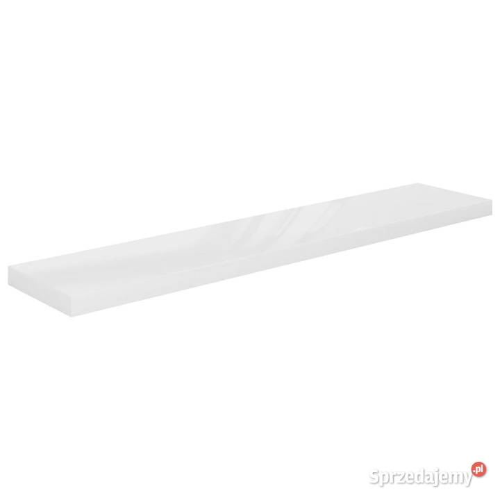 Półki ścienne 2 wysoki połysk biel 120x235x38 mazowieckie Warszawa