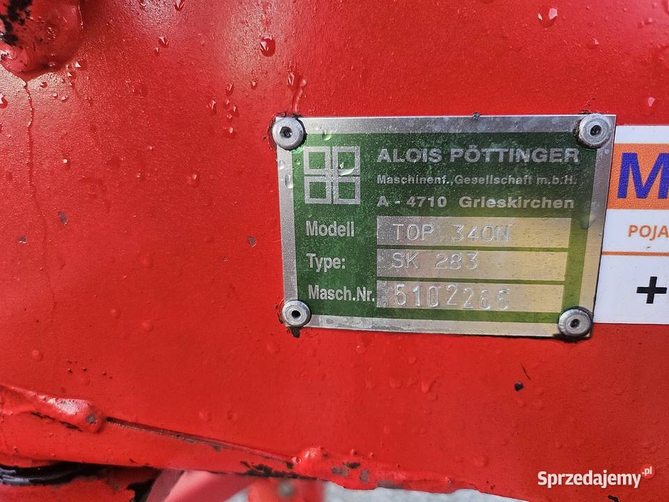 Pottinger TOP 340NgrabiarZgrabiarka zagrabiarka mazowieckie Góra Kalwaria