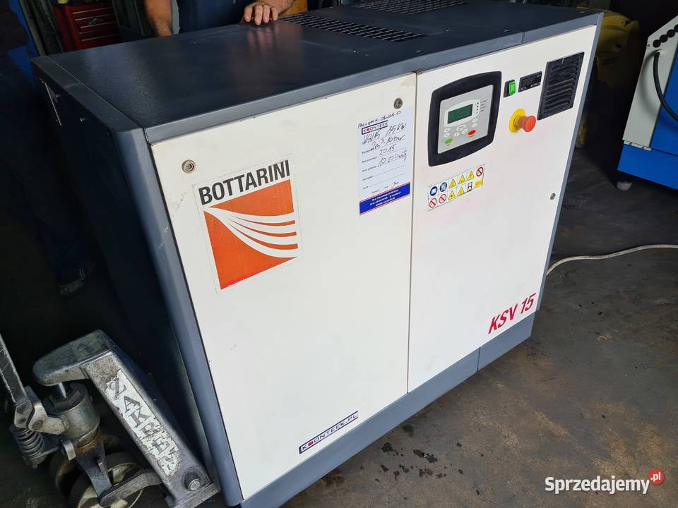 Kompresor śrubowy BOTTARINI KSV 15 15 kw 2015r sprzedam