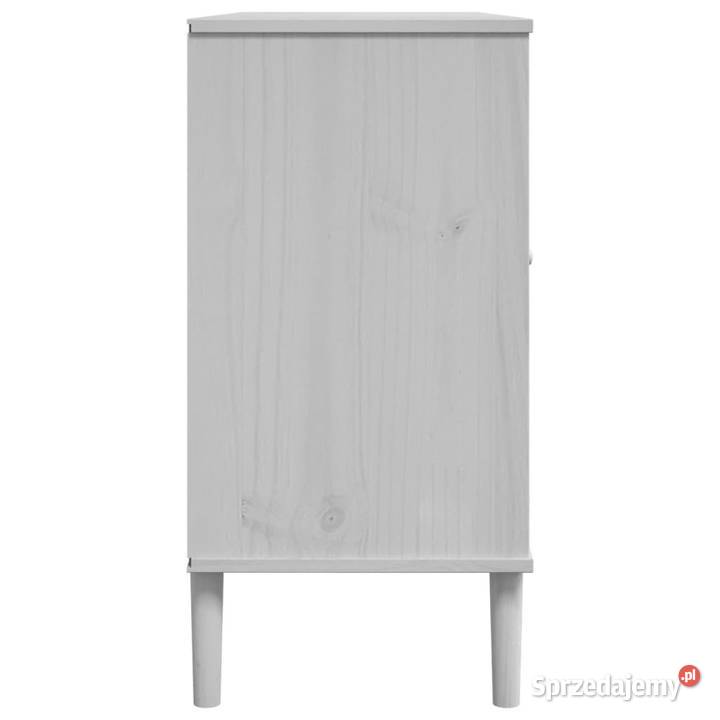 Szafka SENJA imitacja rattanu biała 112x40x80 mazowieckie