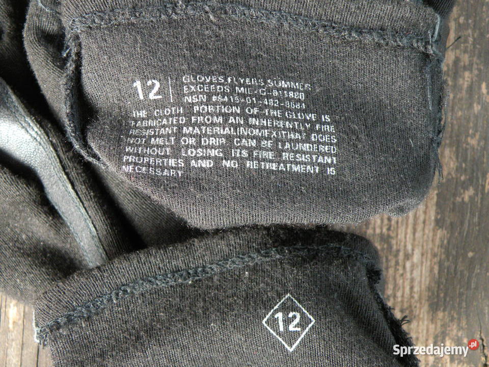 Rękawice USAF nomex czarne 12 Wrocław