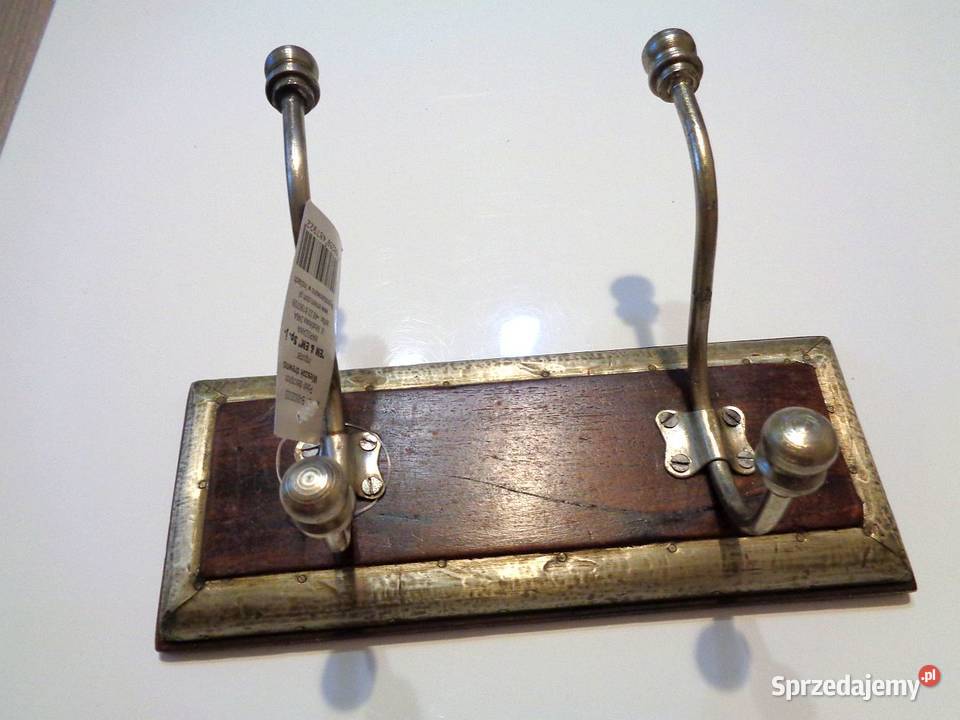 Wieszak drewnometal rękodzieło INDIE Dekoracje i ozdoby