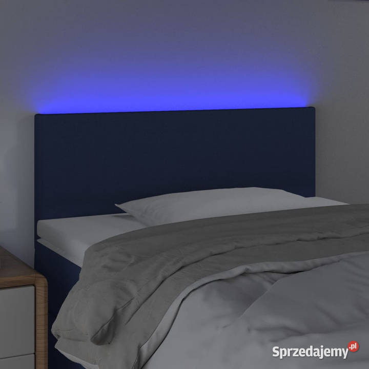 Zagłówek do łóżka z LED niebieski 100x5x7888 Warszawa