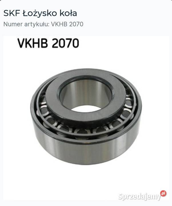 Łożysko SKF VKHB 2070 Niwka
