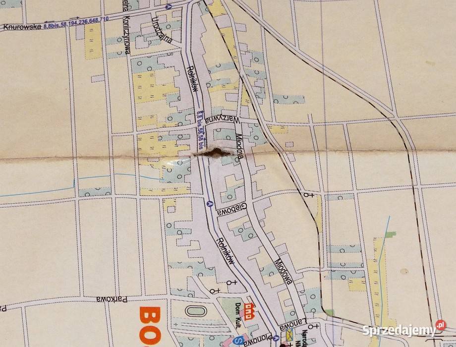 Plan miasta Gliwice mapa w skali 120000 zgodna z śląskie