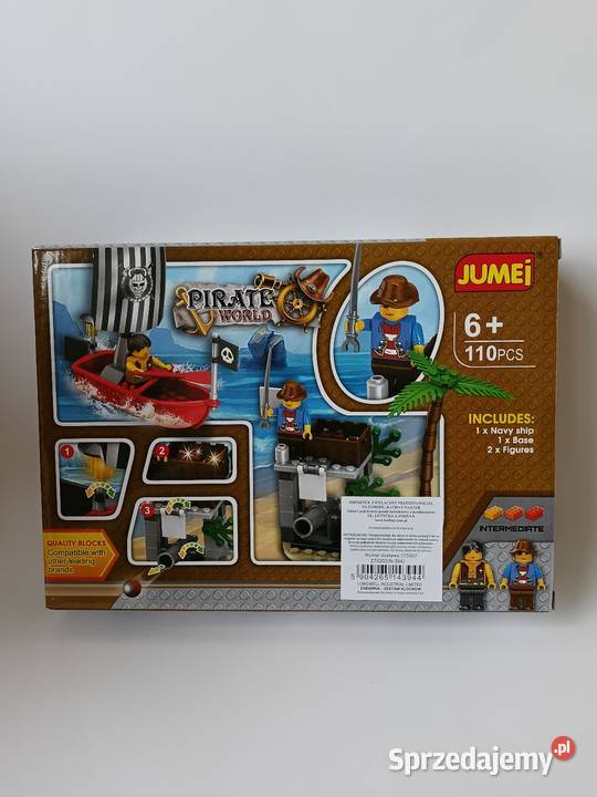 Klocki PIRATE WORLD JUMEI 110 el Statek piracki Gdynia