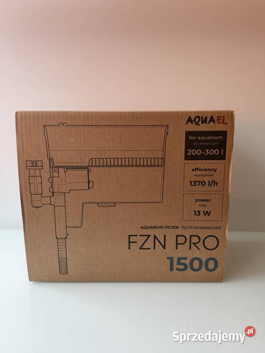 Filtr kaskadowy AQUAEL FZN PRO 1500 do 300l Gady i płazy pomorskie Słupsk