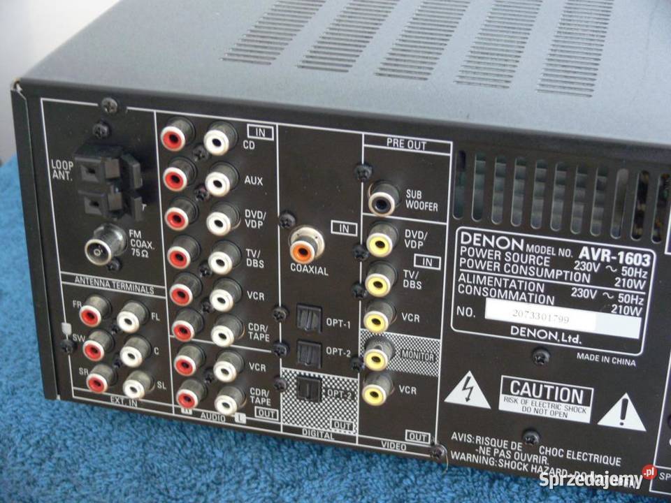 Amplituner Denon AVR1603 RDS. WYSYŁKA. Jasło Sprzedajemy.pl