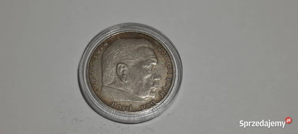 moneta Niemcy Trzecia Rzesza 2 reichsmarki 1938 mazowieckie Warszawa sprzedam