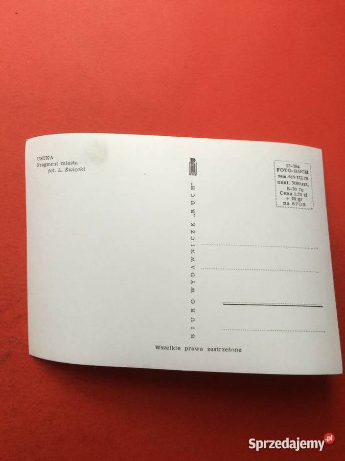 2480 Widokówka Ustka Antykwariat Szczecin