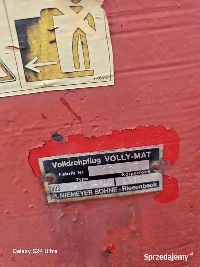 Pług 4 skibowy Niemeyer l łódzkie Bolesławiec