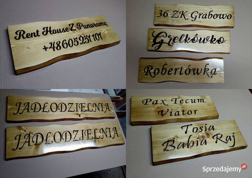 numer na dom 30 z drewna tablica drewniana szyld Dom i Ogród małopolskie Roczyny
