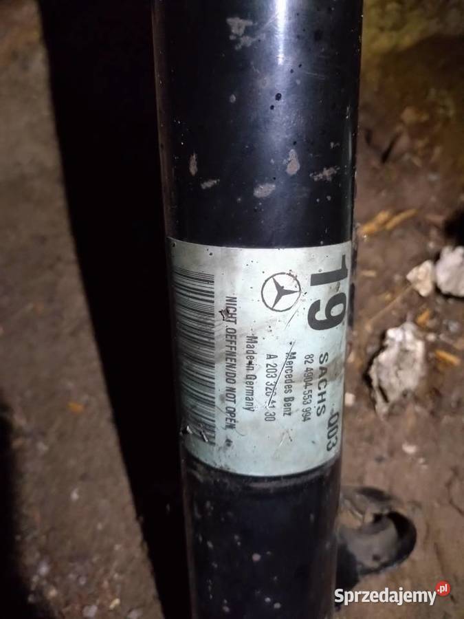 W203 amortyzatory przód komplet nowe sprężyny mazowieckie