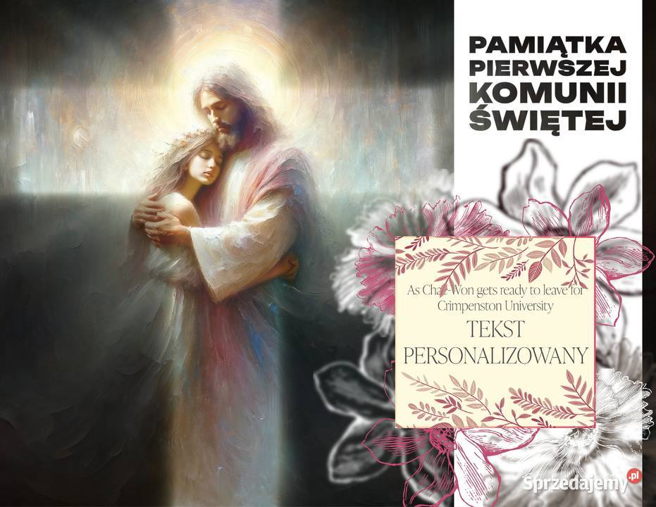 Pamiątka I Komunii Świętej Personalizowany Obraz Rzeszów