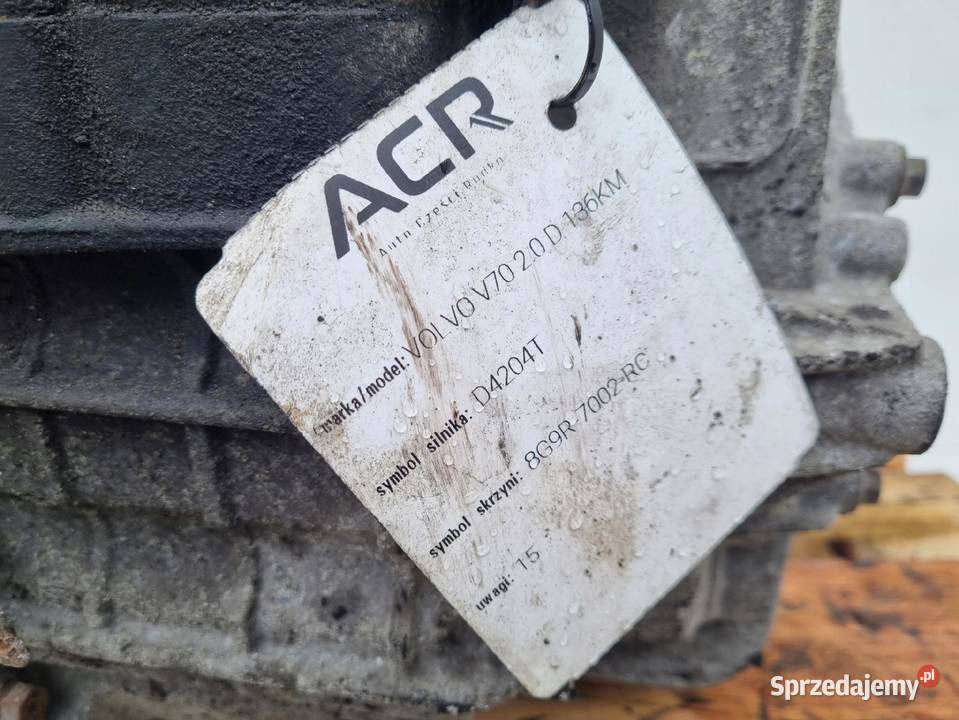 Volvo V70 III 20 D SKRZYNIA BIEGÓW manualna osobowe lubelskie Chełm