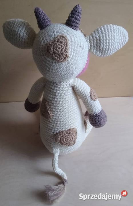 Krowa Krówka Amigurumi Crochet Maskotka Handmade Gdańsk