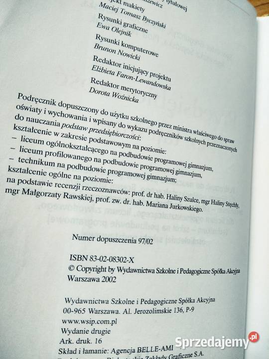 Przedsiębiorczość bez tajemnic książki używane sprzedam