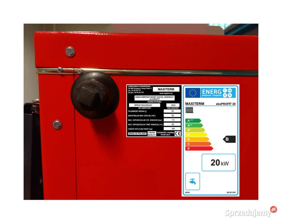 Kocioł zasypowy MAXITERM ekoPROFIT RS 20 kW śląskie Koszęcin