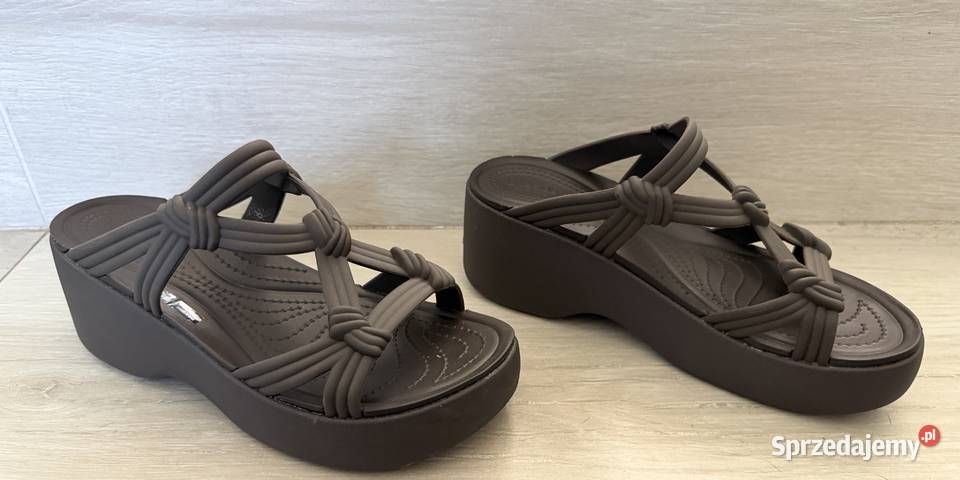 Klapki damskie Crocs BROOKLYN KNOT SKY SANDAL Sandały i klapki Damskie Łódź sprzedam