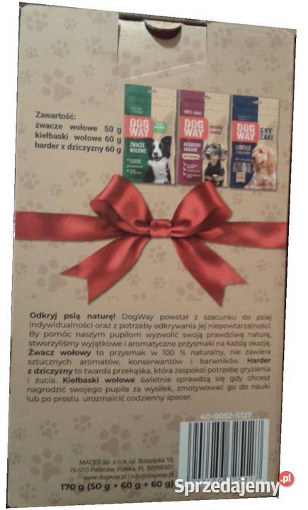 DOGWAY Przysmaki psa ZESTAW x 3 żwacze kiełbaski Wołczyn