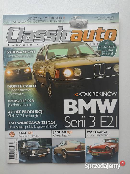 Magazyn Classicauto 52 styczeń 012011 BMW seri 3 miękka Katowice