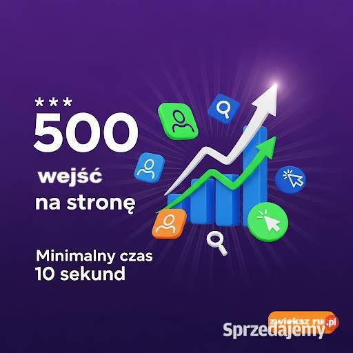 500 unikalnych wejść na Twoją stronę 10 sekund reklama