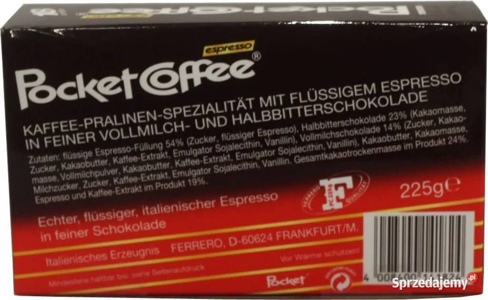 Pocket Coffee 18 chrupiących czekoladek z Świdnica