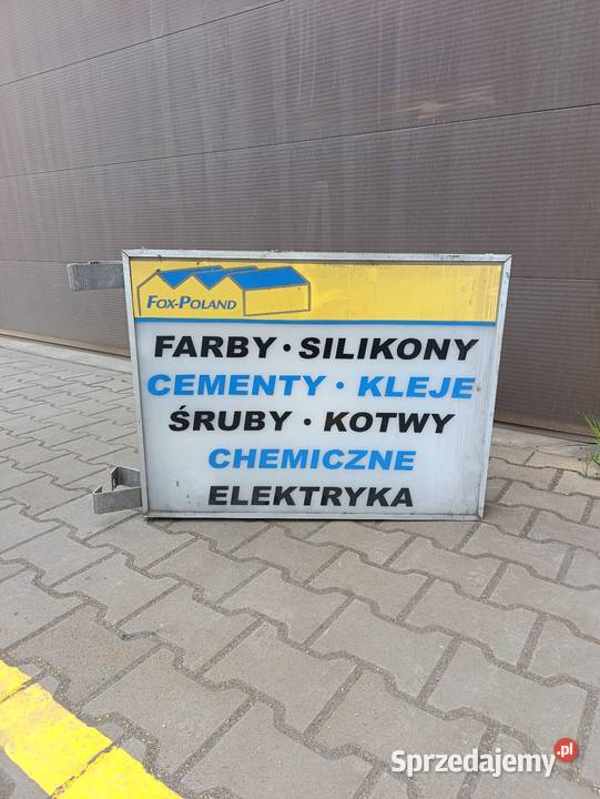 Pylon reklama świetlna sklepu budowlanego Częstochowa reklama