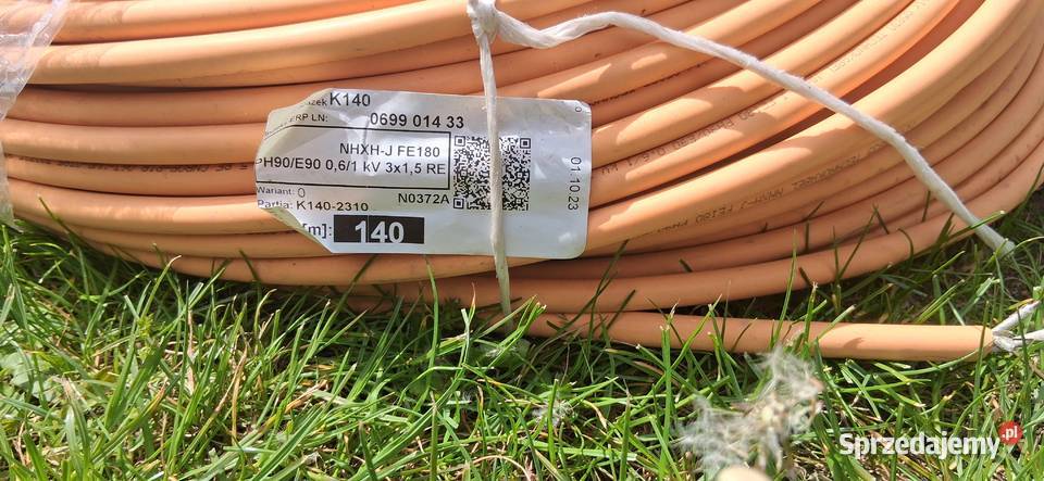przewod NHXHJ 3x15 RE PH90E90 061 kV 140 metry Jaworzno