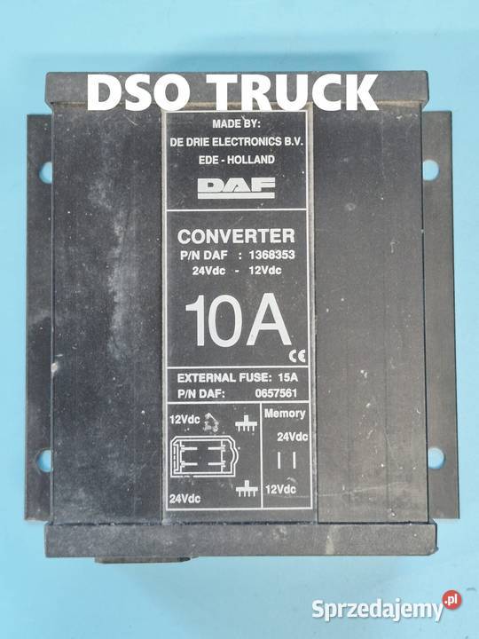 1368353 STEROWNIK PRZETWORNICA CONVERTER 24V12V Zawichost