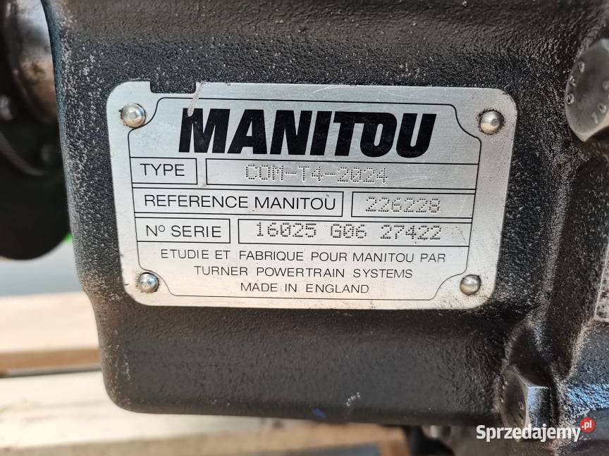 Skrzynia biegów Manitou MLT 731 COMT42024 Pozostałe Części Wilkowo sprzedam