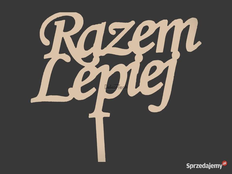 Topper na tort weselny wesele wieczór panieński Chomranice