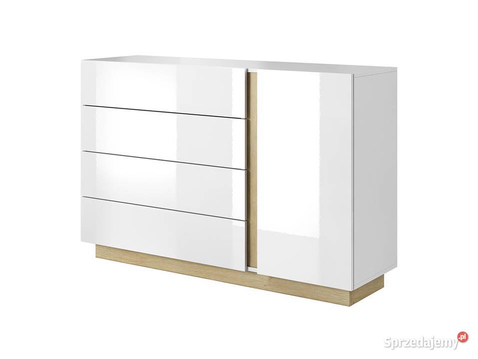 Witryna niska Arco biały połysk Komplety mebli Częstochowa sprzedam