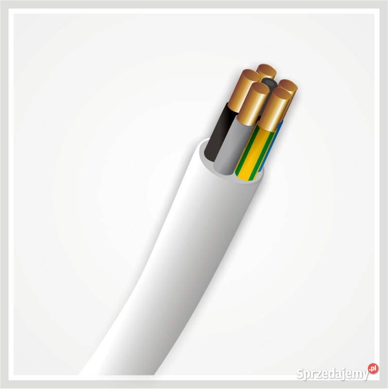 Przewód YDY żo 5x15 450750V białyNKT Cables889mb Kable i przewody Poznań sprzedam