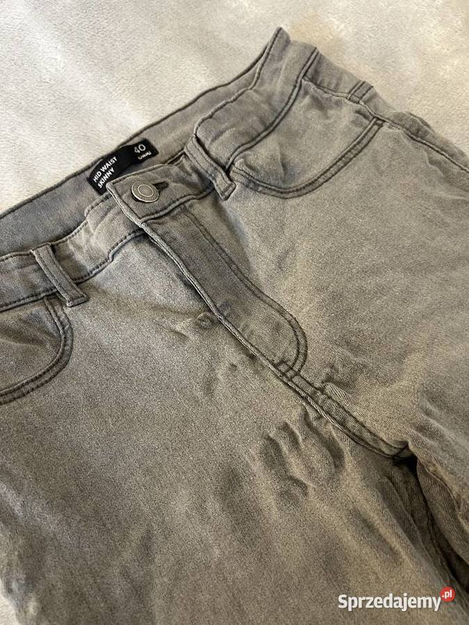 Mid waist skinny jeans spodnie jeansowe rurki Jasło