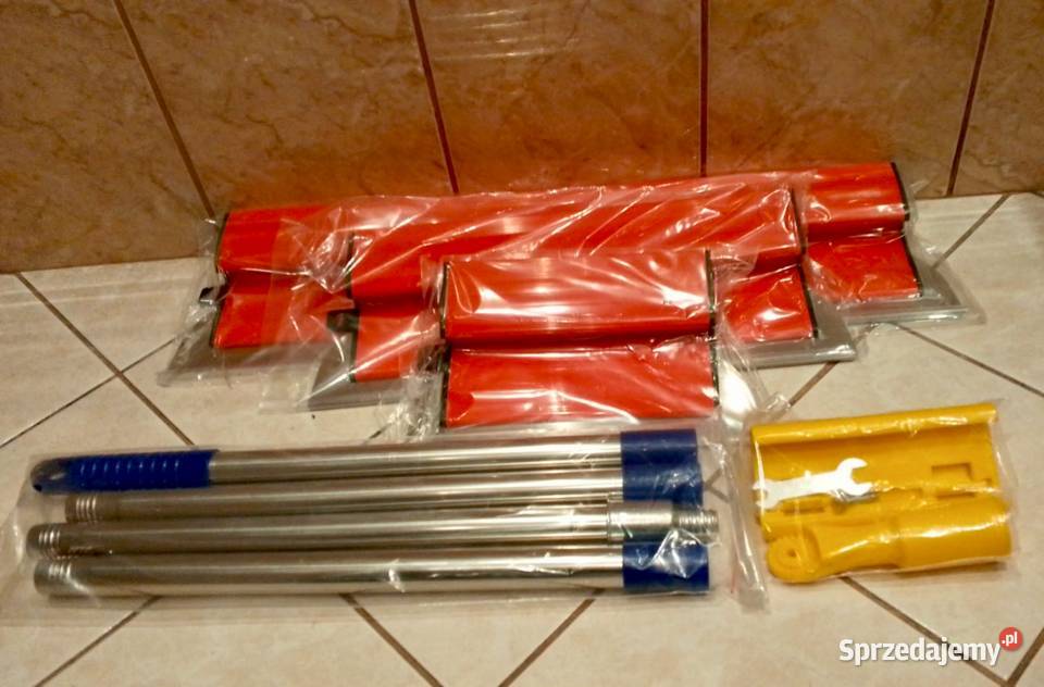 Zestaw szpachli do gładzi gipsowych z uchwytem i śląskie Katowice