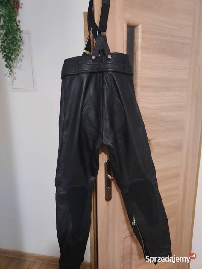 spodnie skórzane na motocykl