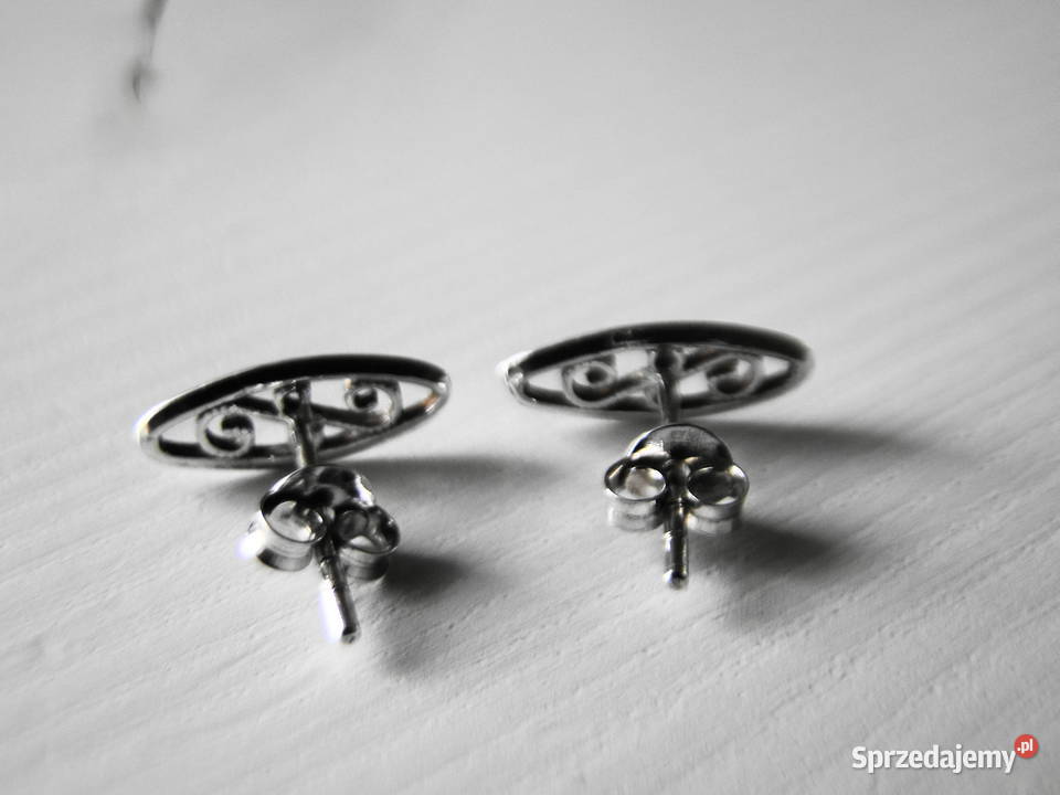 Śliczne ażurowe kolczyki srebro 925 Warszawa