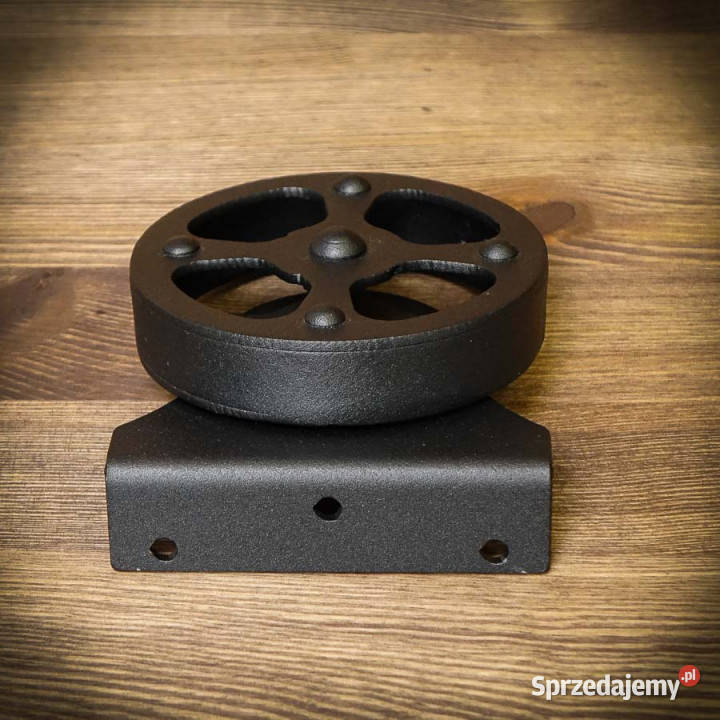 Kółko meblowe przelotowe TADEK 120 mm CZARNE Chmielnik