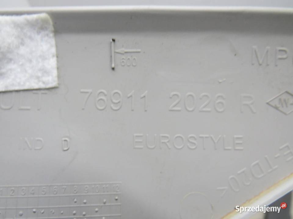 OSŁONA SŁUPKA PRAWY PRZÓD RENAULT ZOE Osłony i zaślepki lubelskie