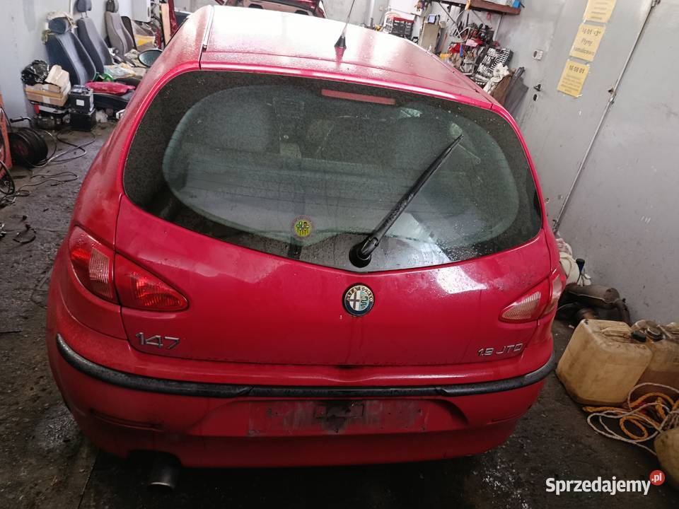 Alfa Romeo 147 19 JTD 2001 r dawca części wielkopolskie Szklarka Myślniewska