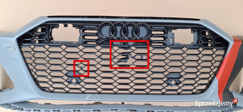 AUDI RS6 C8 RS7 ZDERZAK PRZÓD PRZEDNI ORYGINAŁ Bieleń