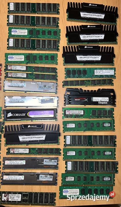 Pamięci RAM DDR3DDR2DDR i wiele więcej