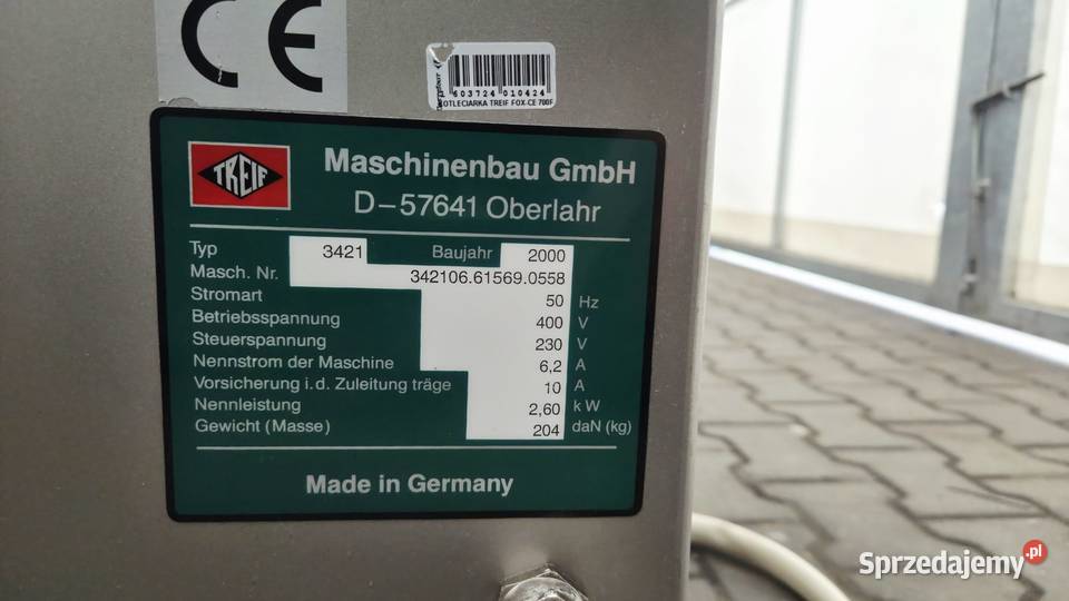 TREIF FOXCE F Krajalnica automatyczna Krotoszyn